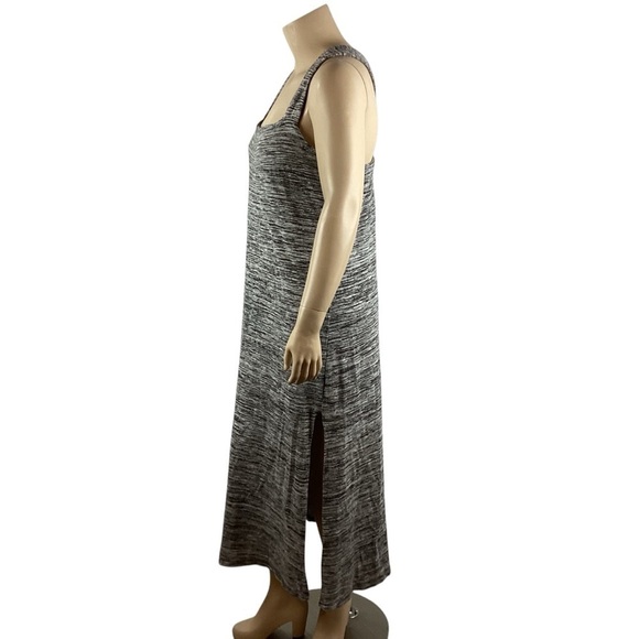 Eloquii Space Dye Knit Maxi Dress Size 14/16 Square Neck Sleeveless - Picture 4 of 7
